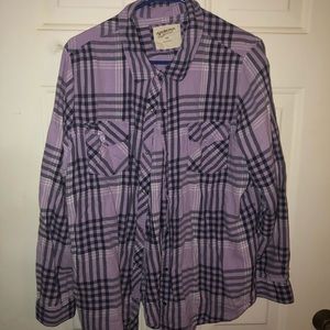 Woman’s Arizona purple plaid